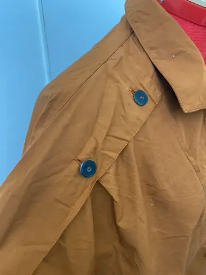 Robe chemise coton organique camel Comitted by Mango - photo numéro 4