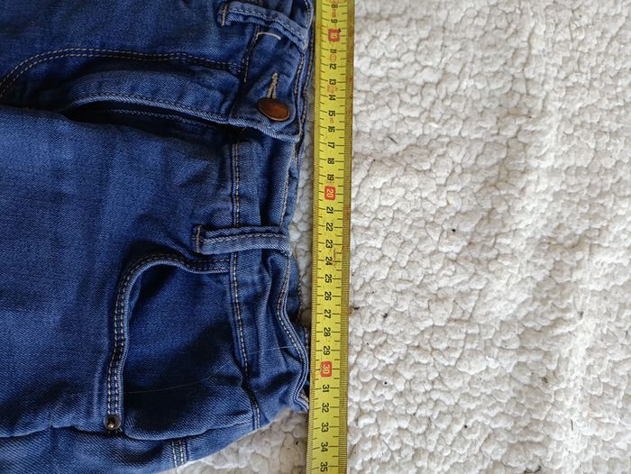 Short en jean stretch bleu clair - photo numéro 4