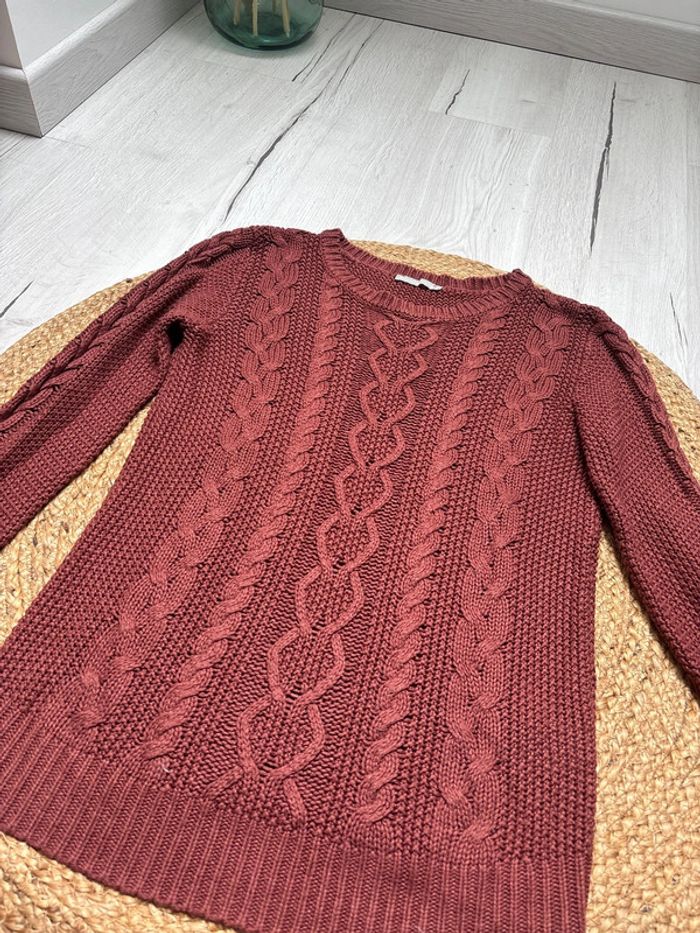 Pull rouge bordeaux - photo numéro 3