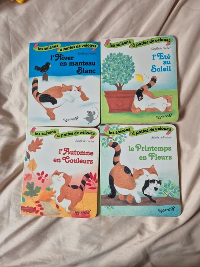4 livres " les saisons à pattes de velours" de Sibylle de Fischer - photo numéro 2