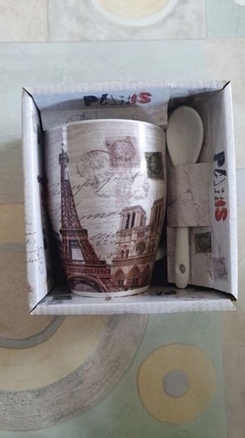 Tasse + cuillère Paris