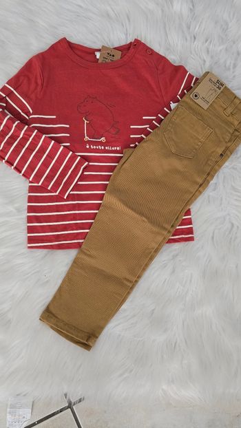 Neufs(non portés) ensemble teeshirt ml et jeans slim 36mois/3ans garçon
