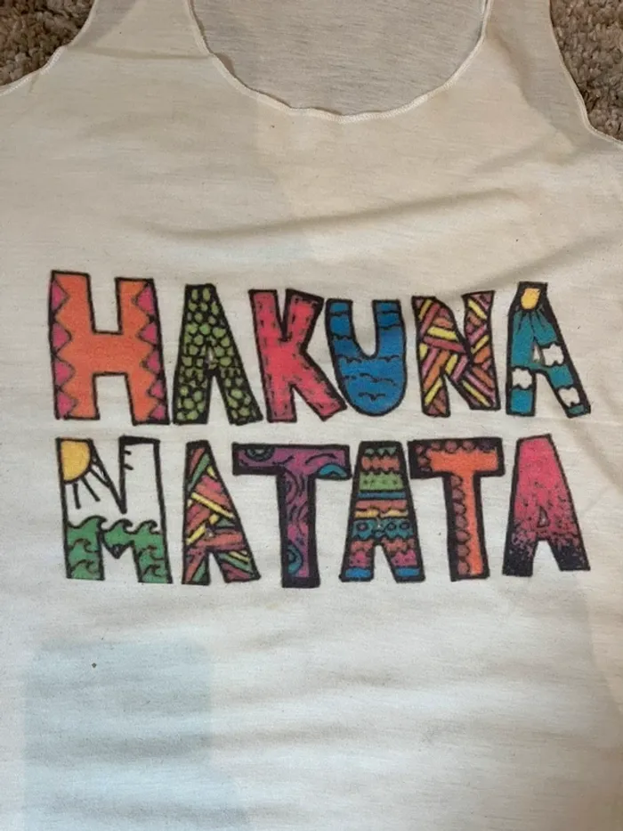Débardeur Hakuna Matata - photo numéro 2