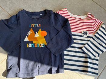 Lot de 2 tee shirt 23 mois