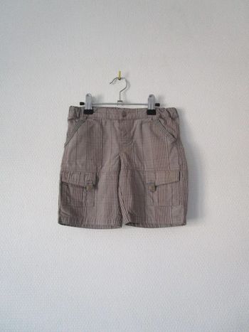Short taupe carreaux Vertbaudet 2 ans TBE