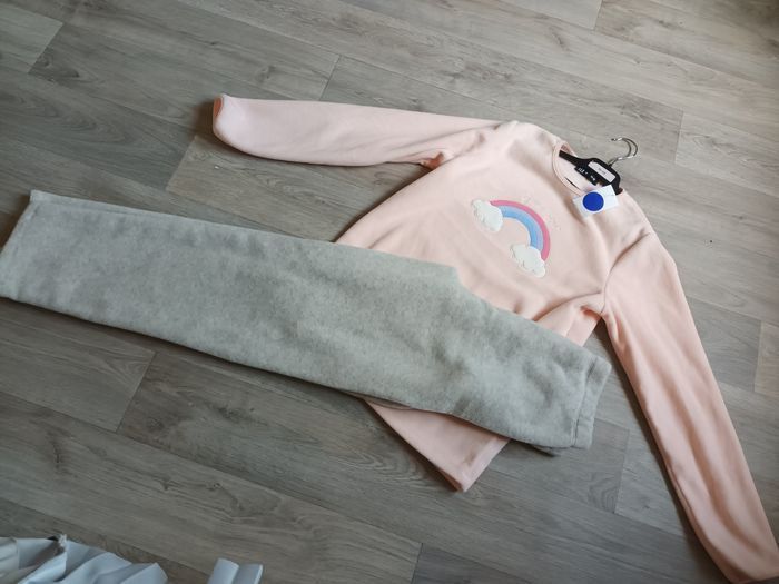 Pyjama hiver 11 ans 12 ans fille polaire chaud Neuf, avec étiquette Tex (Carrefour) chaud doux neuf