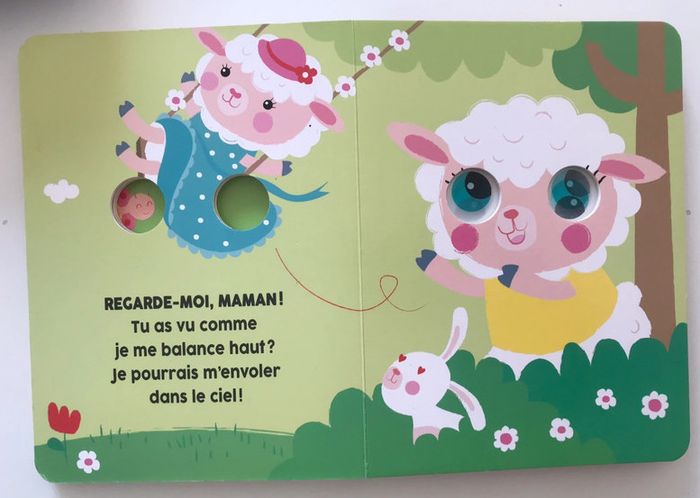 Livre pour bébés avec yeux qui bougent - photo numéro 3