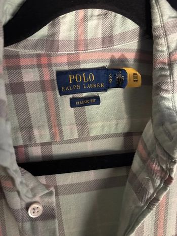 Light green and pink checkered button up by Ralph Lauren