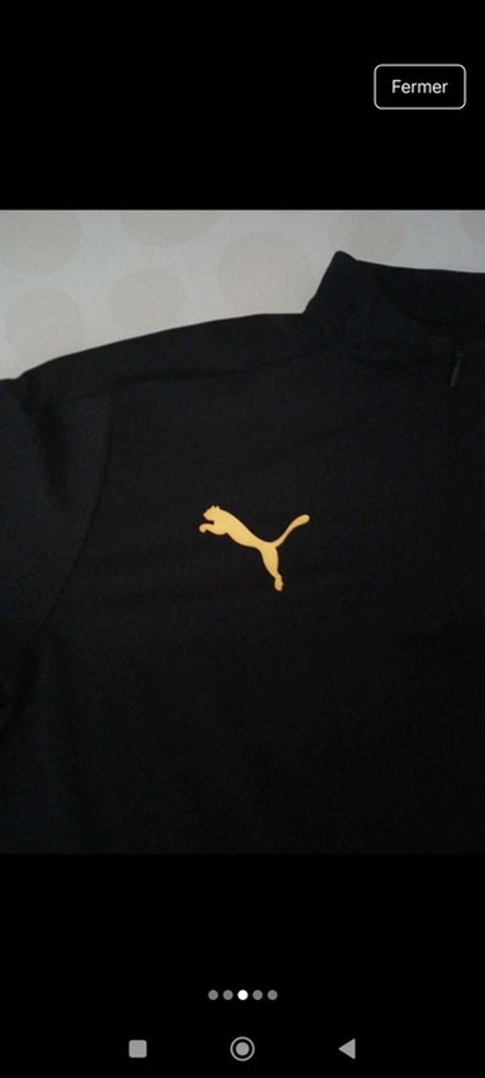 Tee shirt manches longues sport Puma x Olympique de Marseille taille 14 ans - photo numéro 3