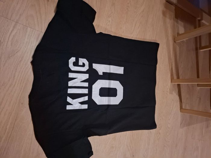 Tshirt king homme noir sans manche - photo numéro 2
