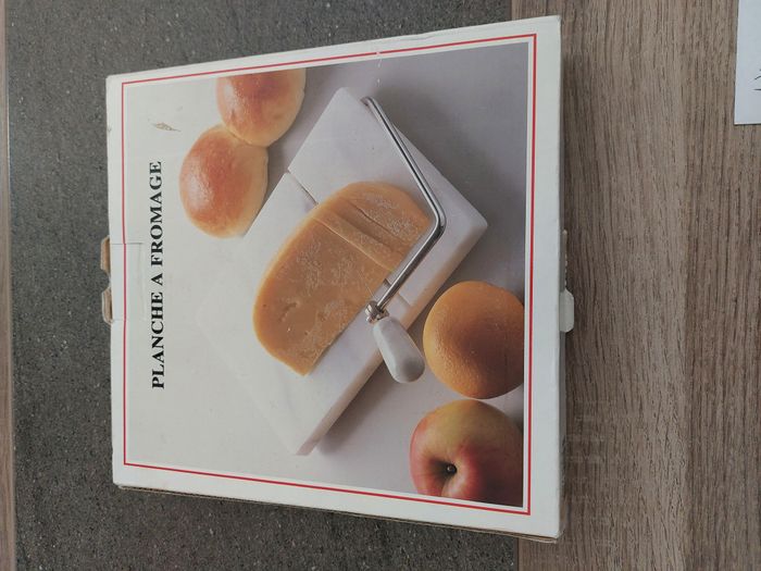 Planche marbre couper fromage et foie gras