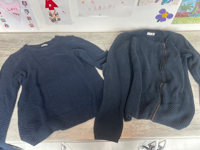 Lot 27 vêtements fille 14 ans complet pantalon robes chemise veste haut gilet pull - photo numéro 9
