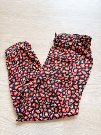 Pantalon à motifs corail noir pimkie taille 36 S
