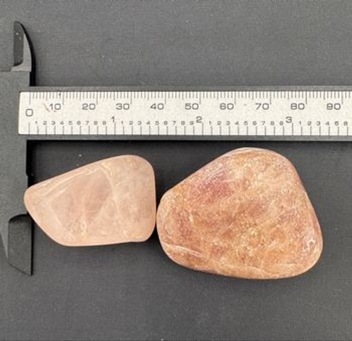Duo Aventurine Rose + Quartz Rose (80g) – pierres naturelles – réf17 - photo numéro 3