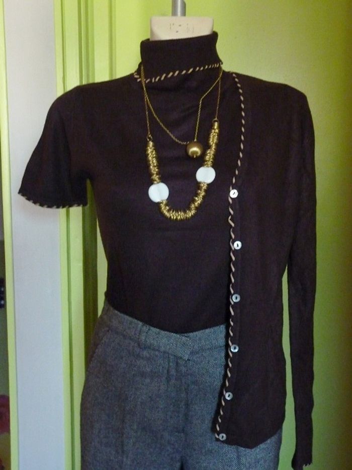 TWIN-SET ARMANT THIERRY MARON FONCE T2et1 - photo numéro 2