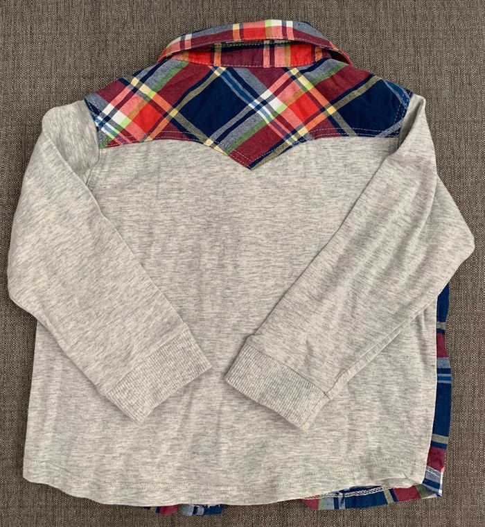 LEVI'S 2 en 1 T-shirt manches longues / chemise 18 mois - photo numéro 2