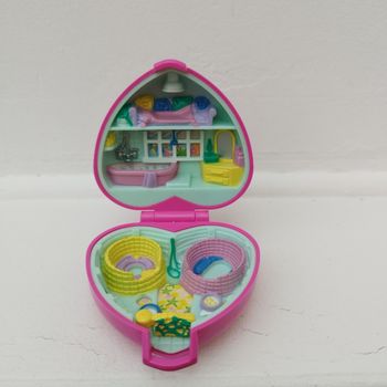 Polly Pocket precious puppies coeur rose