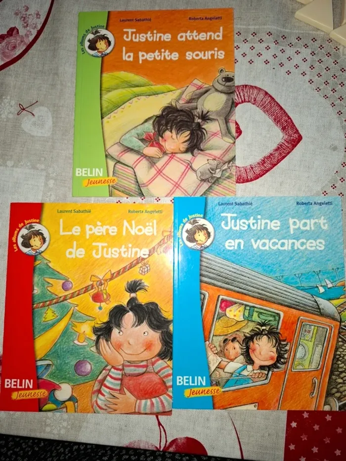 Lot de 3 livres Justine Niveau CP