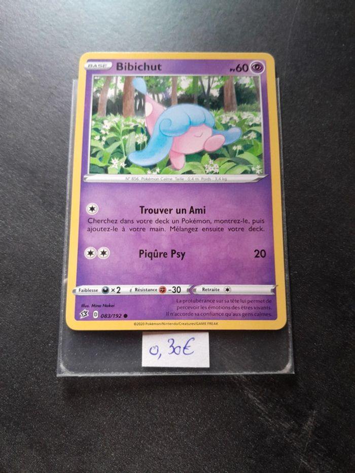 Carte Pokémon Bibichut 83/192