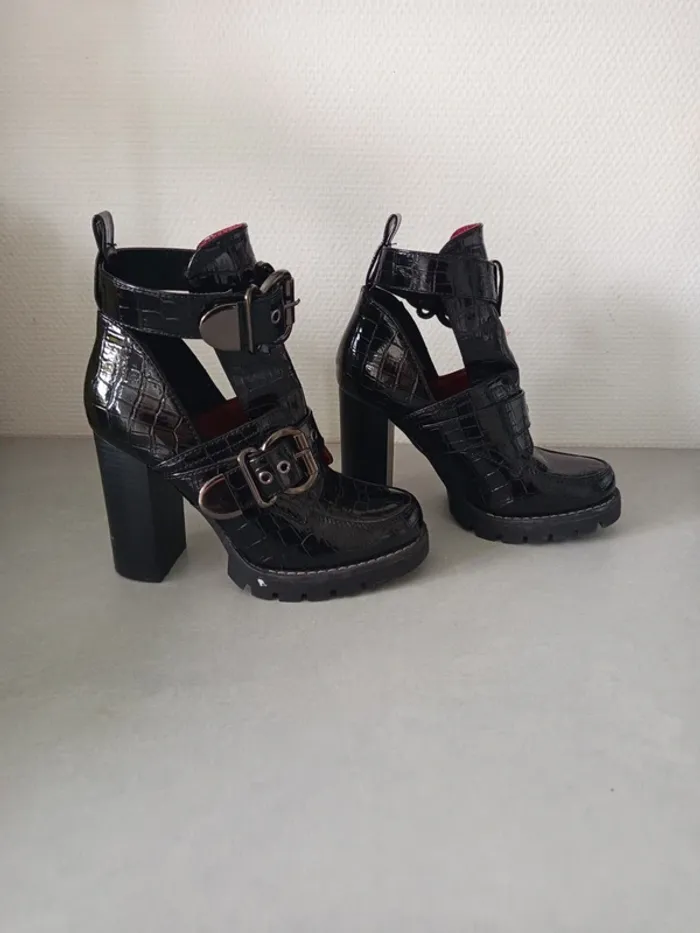Bottine à talons hauts femme - photo numéro 2