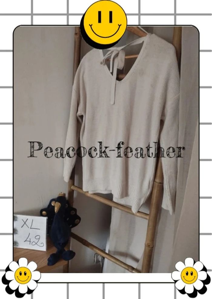 Pull Promod perles crème 42 - photo numéro 7