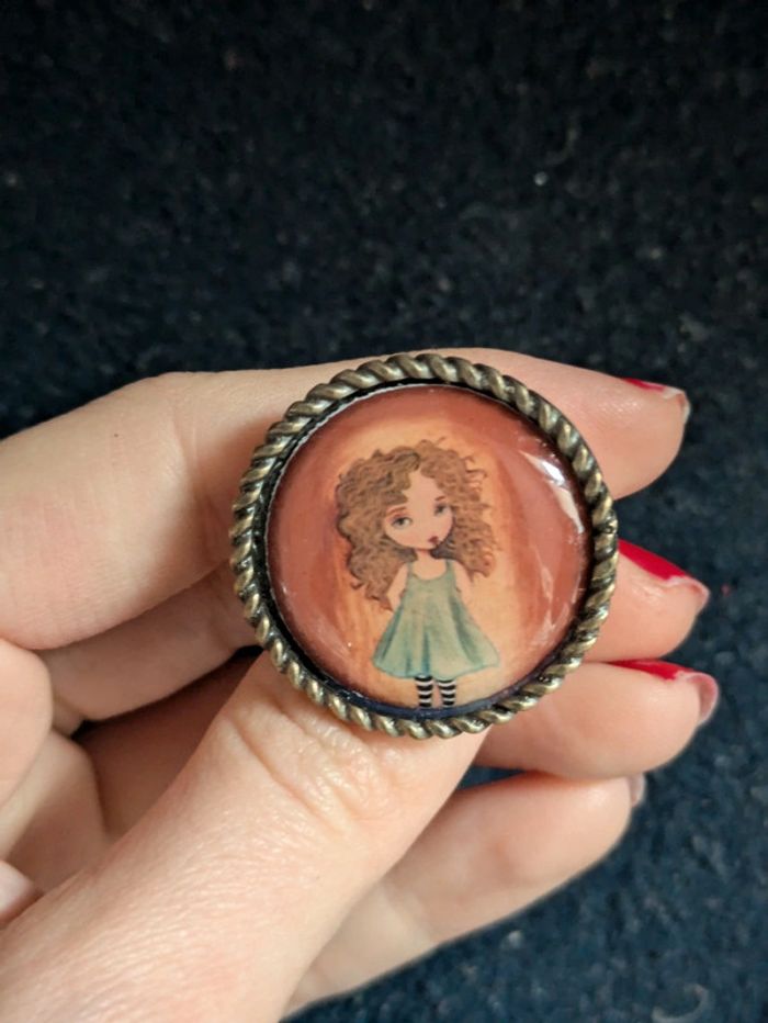 Bague rétro petite fille - photo numéro 2
