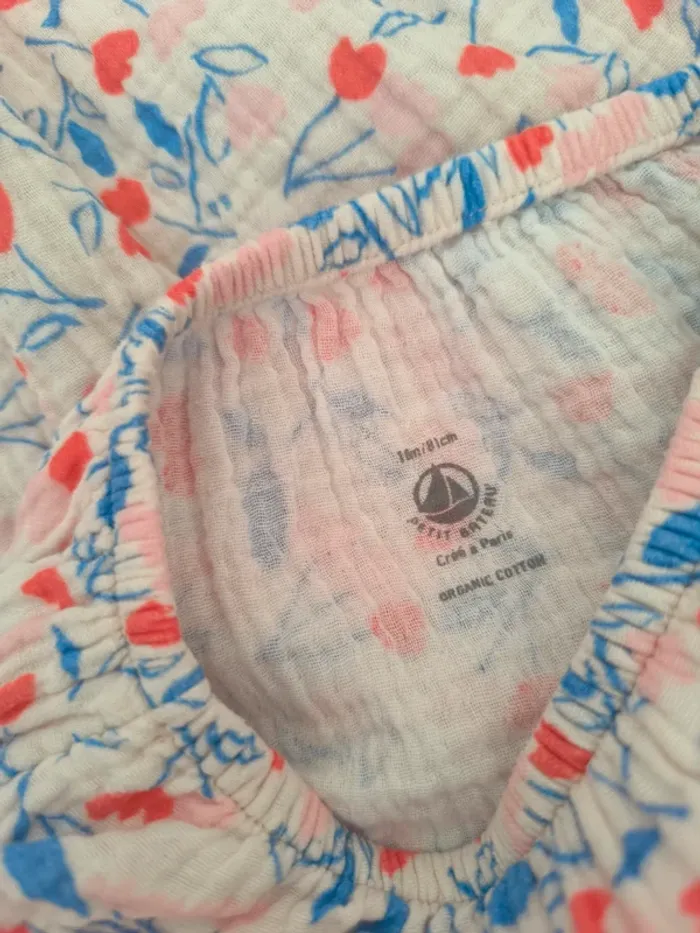 👗 Robe Petit Bateau + bloomer assorti – 18 mois - photo numéro 3