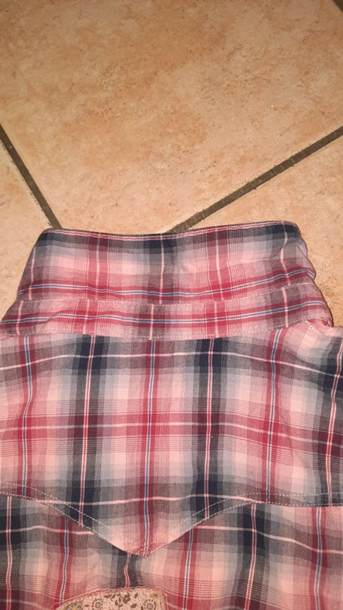 Chemise Levis 14 ans rose carreaux - photo numéro 14