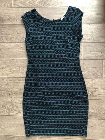 Robe moulante turquoise cache cache 36