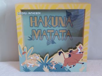 Tirelire en bois / Money Bank Disney Le Roi Lion Simba Timon Pumba The Lion King