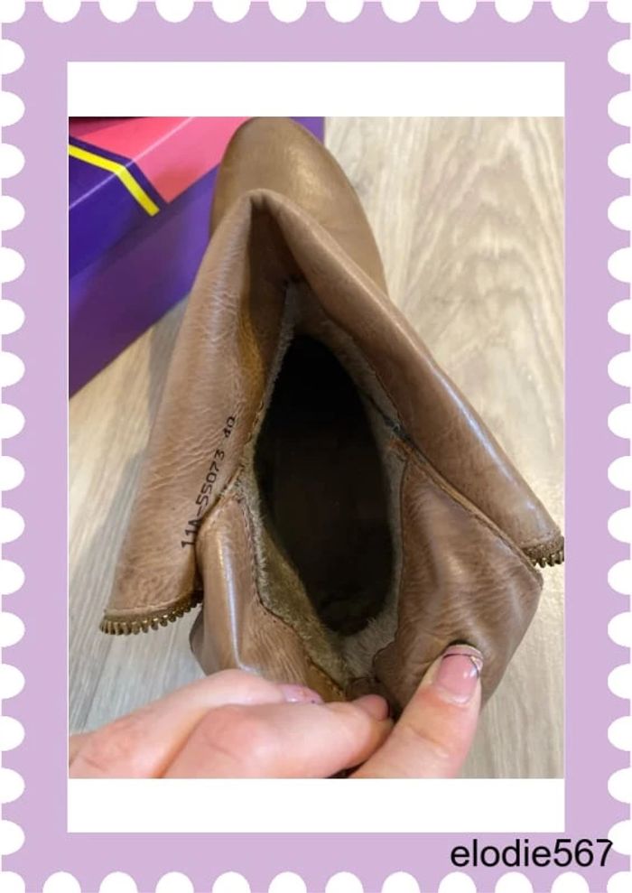 Boots / bottines camel 40 - photo numéro 6