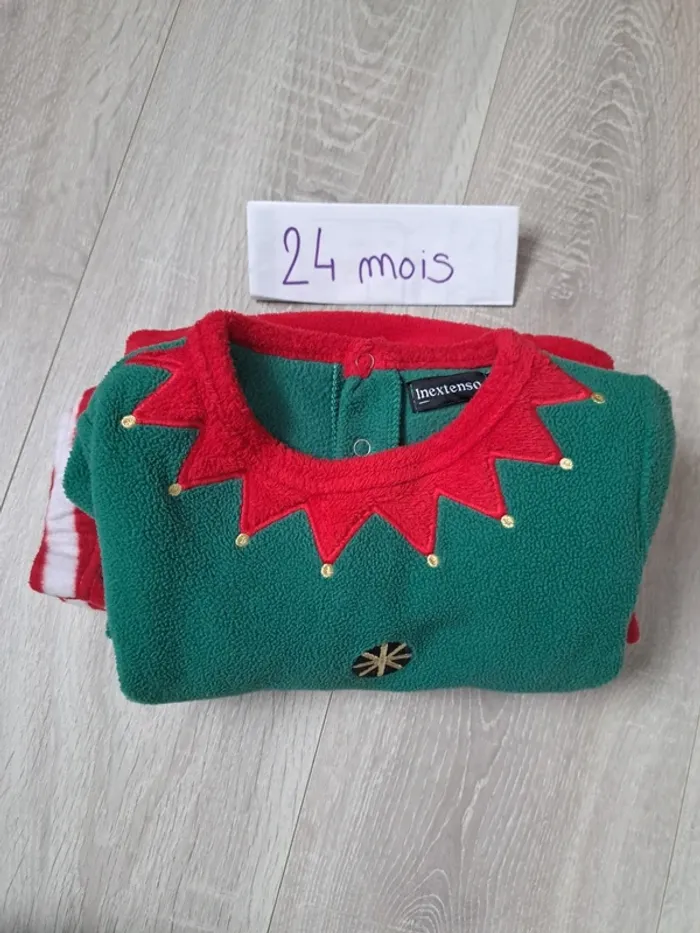 Pyjama noel 24 mois lutin - photo numéro 3