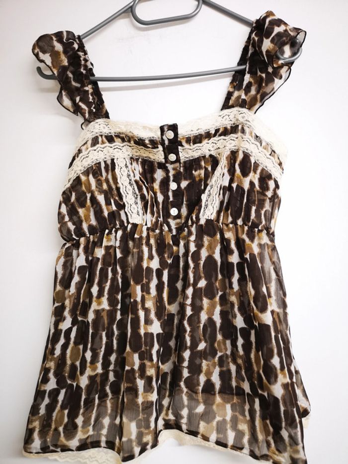 Débardeur marron voile 38 - photo numéro 2