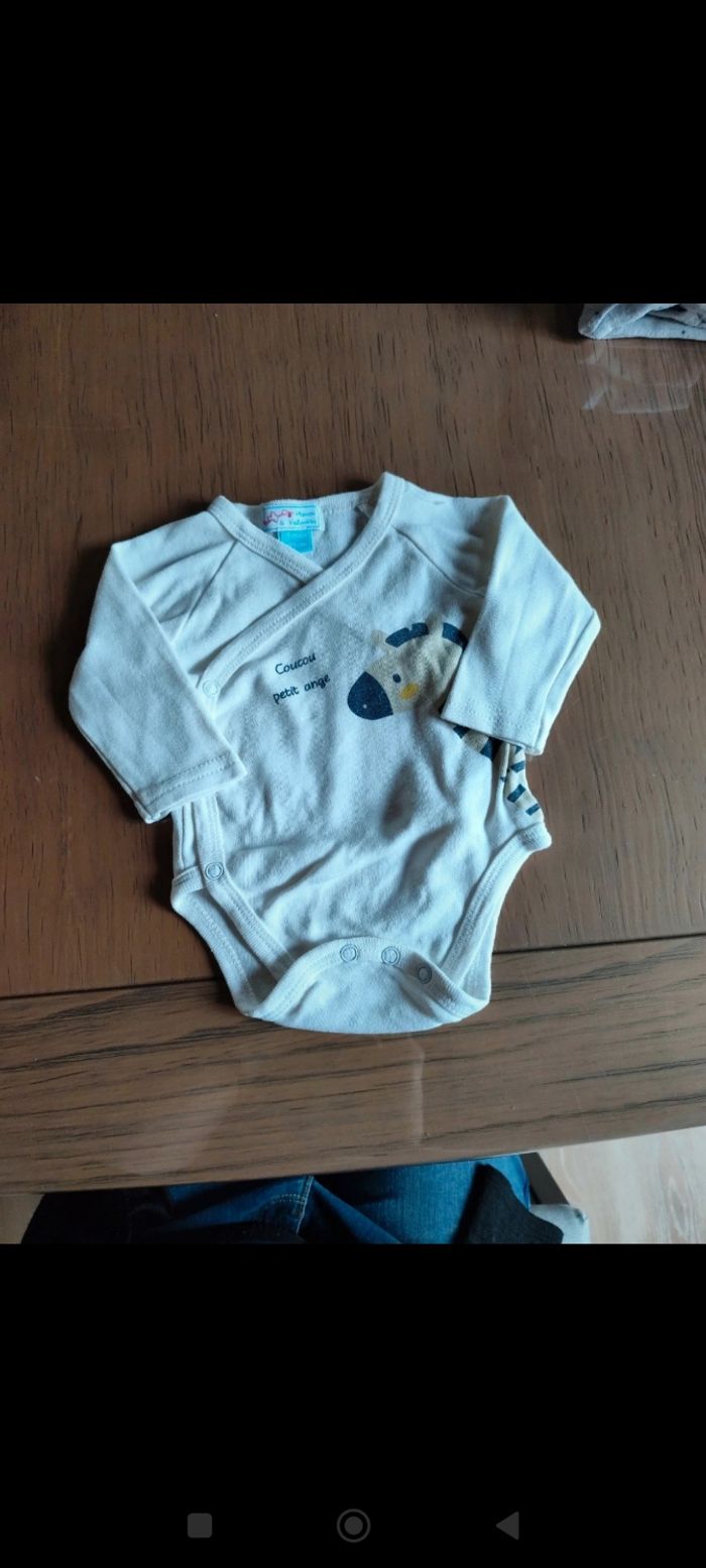 Lot de 4 bodies manches longues garçon taille 3 mois - photo numéro 5