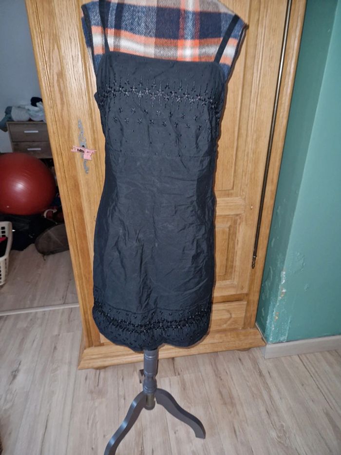 Superbe robe à Bretelles noire st Michaels marks and spencer vintage