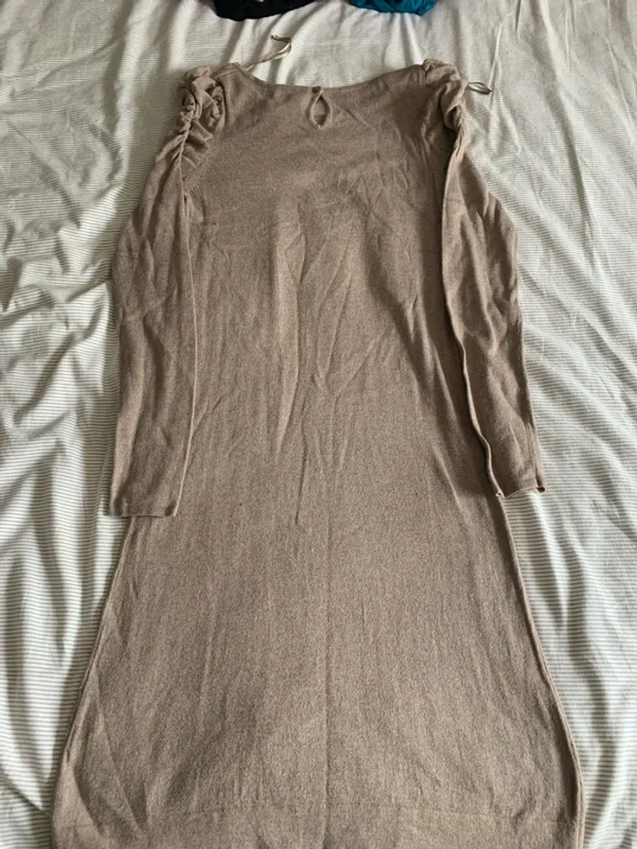 Robe pull beige - photo numéro 5