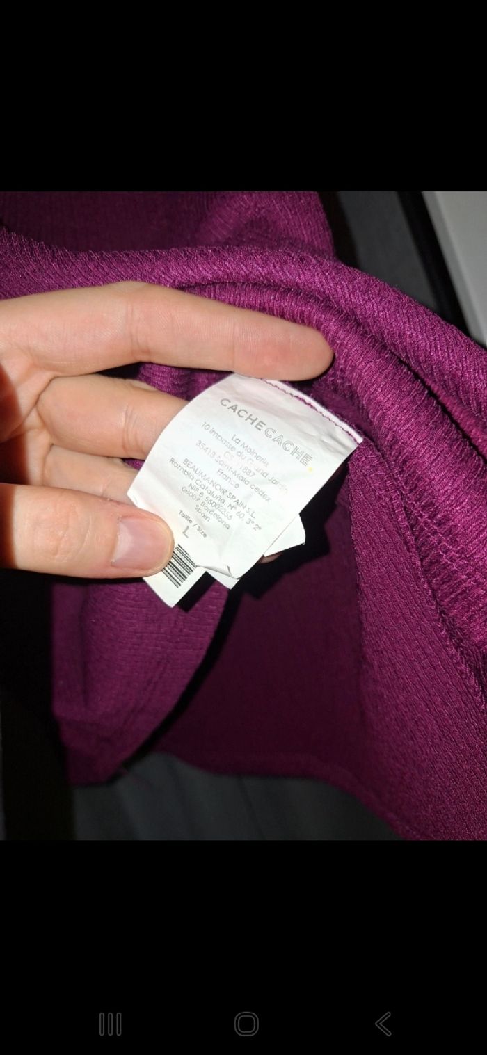 Tee shirt femme cache cache taille L - photo numéro 6