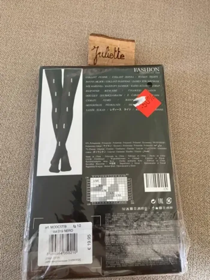 Collants noirs à strass Édition Calzedonia Taille S - photo numéro 2
