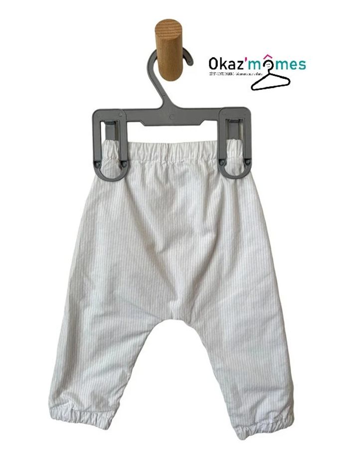 Pantalon rayé léger et confortable - Canada House 3 mois (62cm) - photo numéro 2