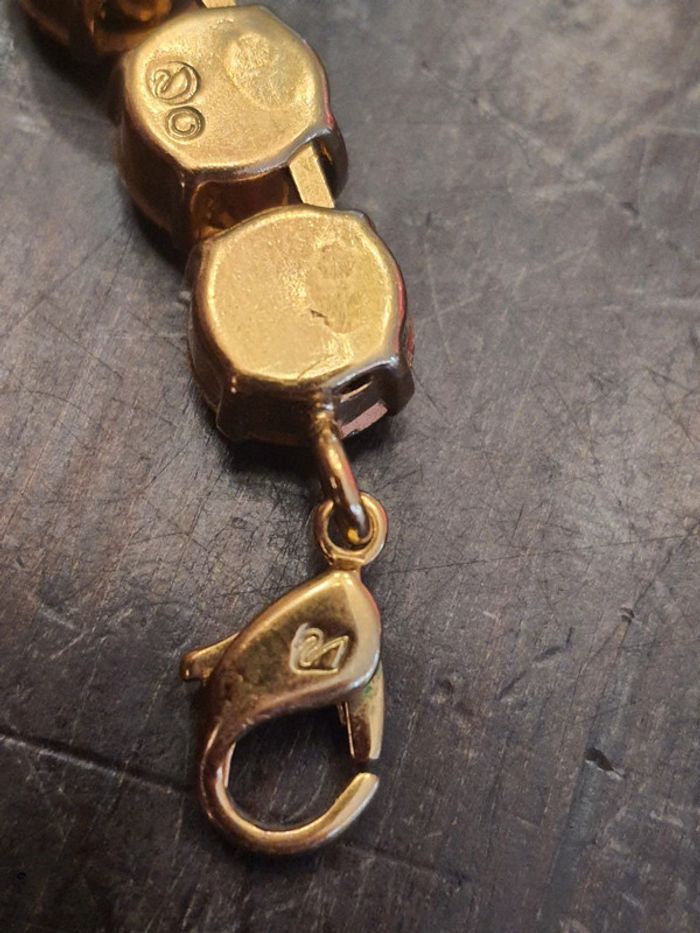 Magnifique Collier cristal Swarovski jaune or - photo numéro 9