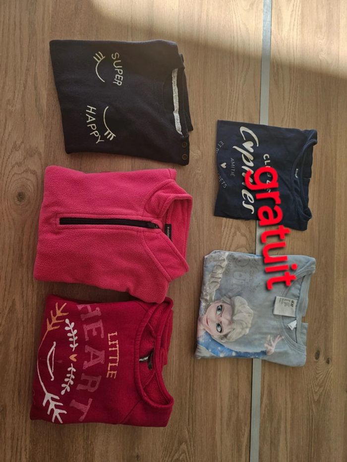3 pull fille 8ans + 2 gratuit fille - photo numéro 5