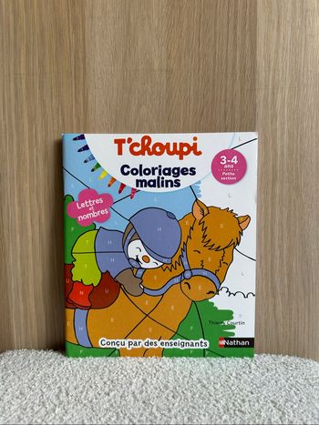 Cahier t’choupi lettres et nombres
