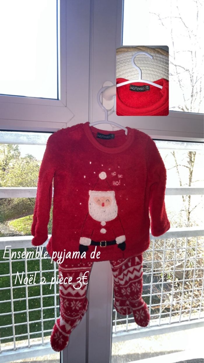 Ensemble pyjama Noël bébé