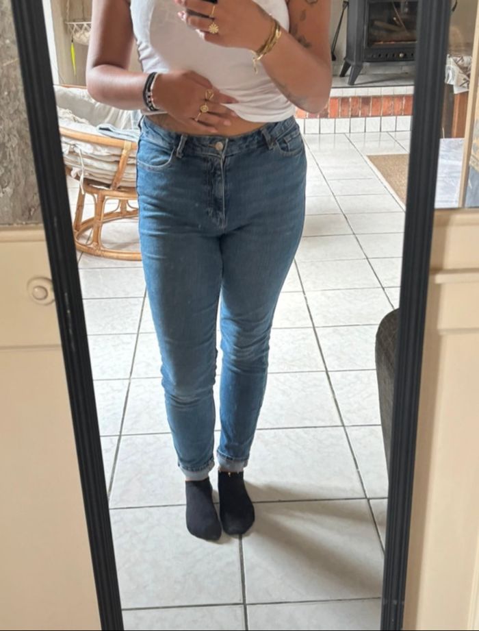 Jean skinny taille haute