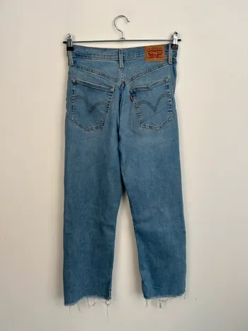 Jean Levi's Femme Bleu W29 L27 | Ribcage Straight Ankle | Taille 38 | Très Bon État | BP288