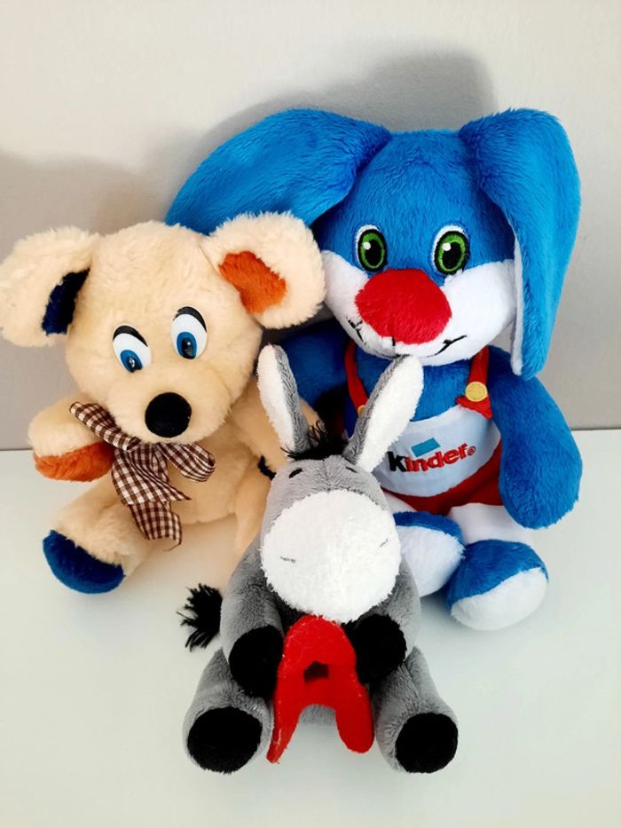 Lot de 3 peluches