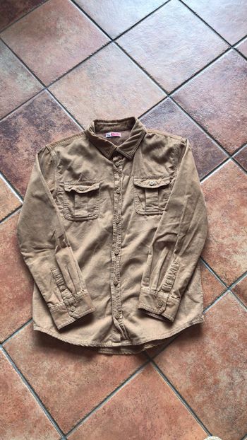 DPAM chemise couleur caramel taille 12 ans