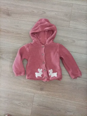 Veste chaude rose 2 ans