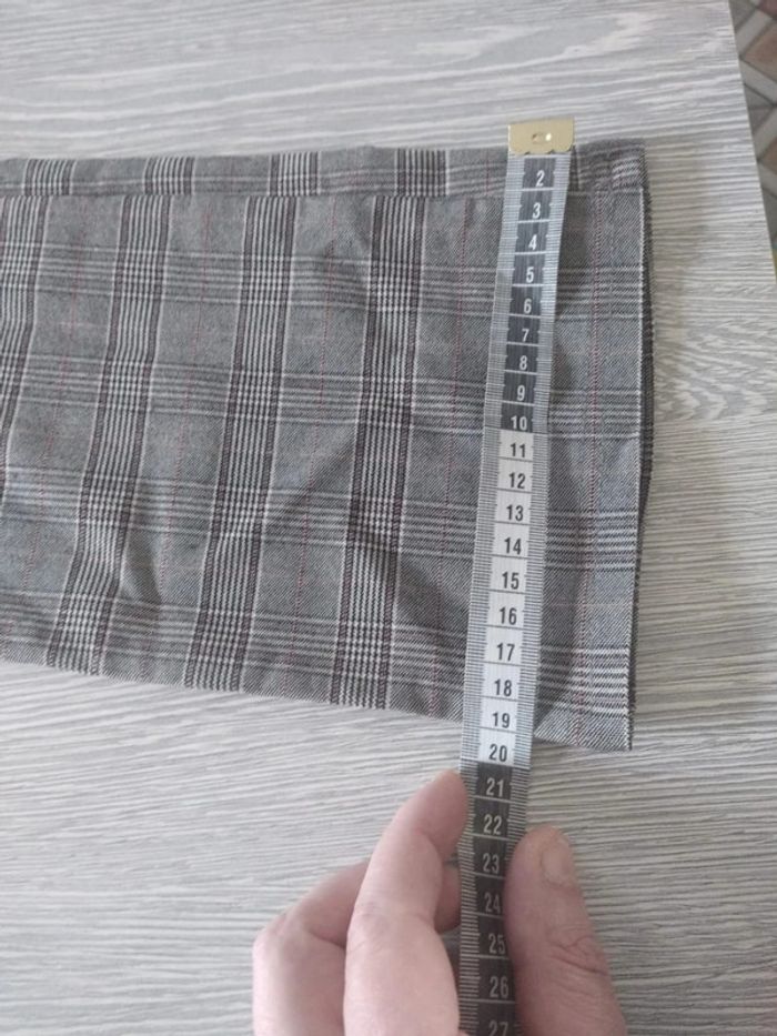 Pantalon a carreaux stradivarius gris taille 36 - photo numéro 7