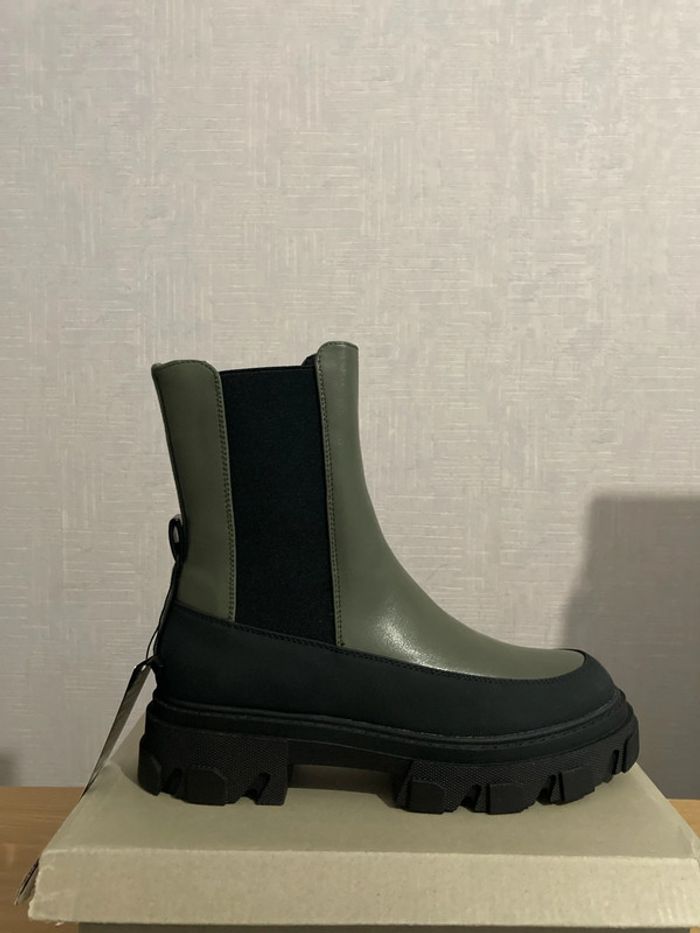Bottines Only tola chunky verte kaki 40
